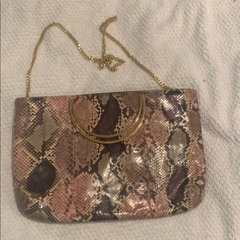 Chic de Paris vintage snakeskin bag